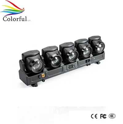 Водоустойчива LED 5x120W торнадо подвижна челна светлина с пръстен